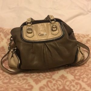 Multi-neutral Color Coach Purse